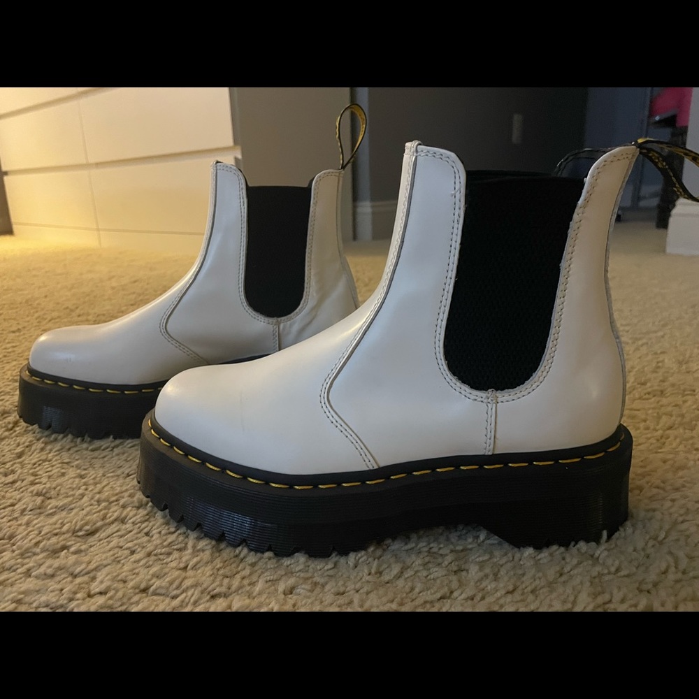 White platform dr Martens